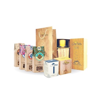 Combo 2 hộp Cafe Chồn phin giấy cao cấp + bột kem pha cà phê