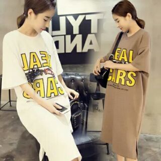 Váy phông dáng dài cho mẹ bầu