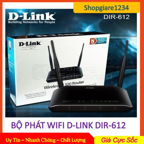 Bộ Phát Wifi D-Link Dir-612 Chuẩn N 300Mbps Mở Rộng Sóng - Chính Hãng Phân Phối | Dlink