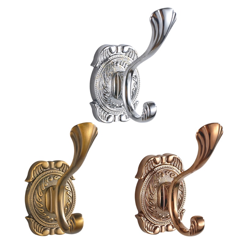 Kiss Móc Đôi Bằng Hợp Kim Kẽm Treo Nón Khăn Tắm Trang Trí Chịu Được Sức Nặng Ke