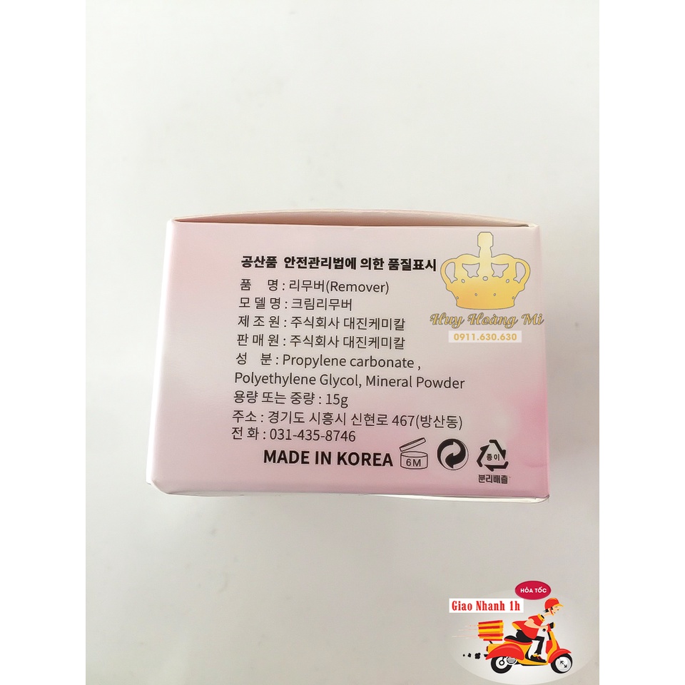 Sáp tháo mi 15g hàn quốc chính hãng_sáp tháo mi_dụng cụ nối mi_Huyhoangmi