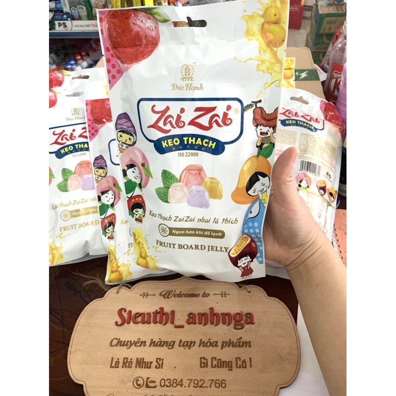Thạch Zai Zai Túi 320g/700g (Túi Dài mẫu mới)