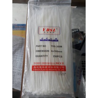 Lạt nhựa 4x300mm gói 300 sản phẩm