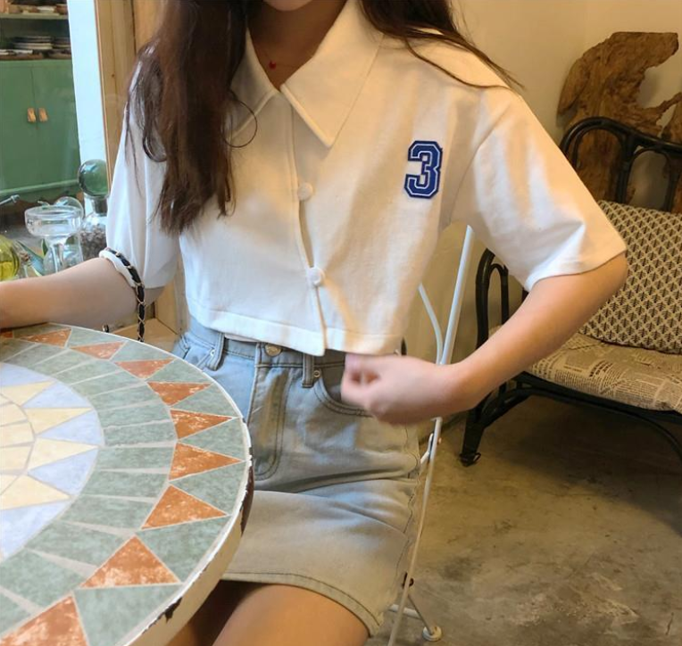 Áo thun cho nữ ngắn tay có cổ thời trang