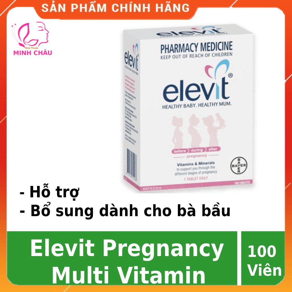 Vitamin tổng hợp bầu ❤️FREESHIP👍 Elevit Bầu Úc ❤️ dùng cho phụ nữ mang thai và cho con bú