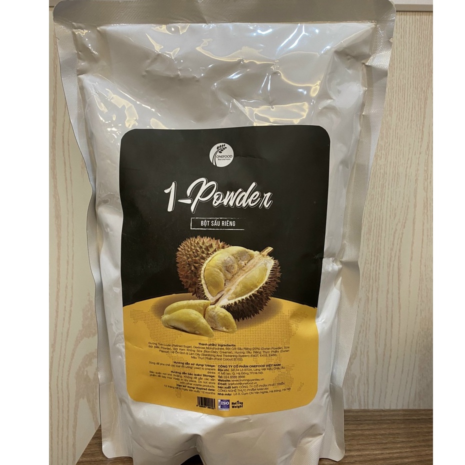 Bột Sầu Riêng 1- Powder túi 1kg LÀM TRÁ SỮA SẦU RIÊNG/ BÁNH KEM THƠM NGON- Tổng kho Nguyên liệu