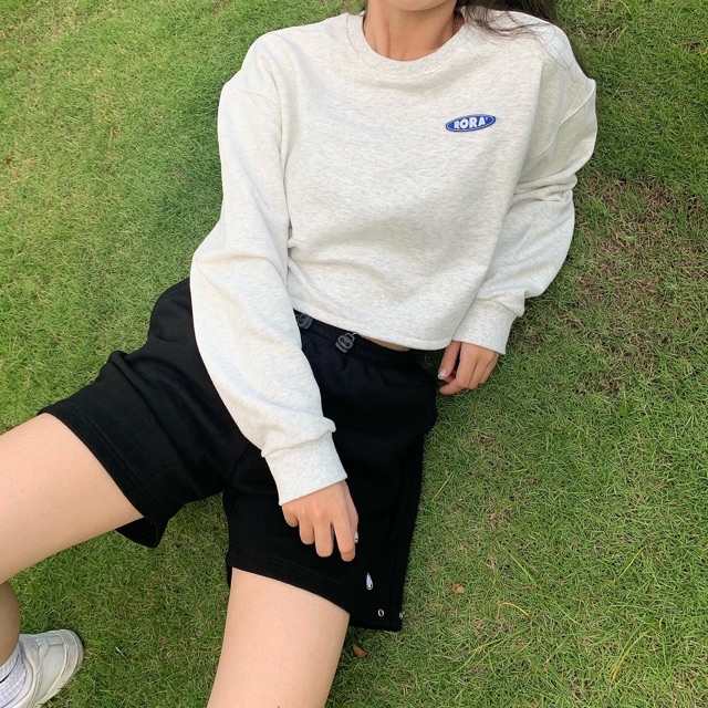 ÁO ESSENTIAL CROP SWEATER