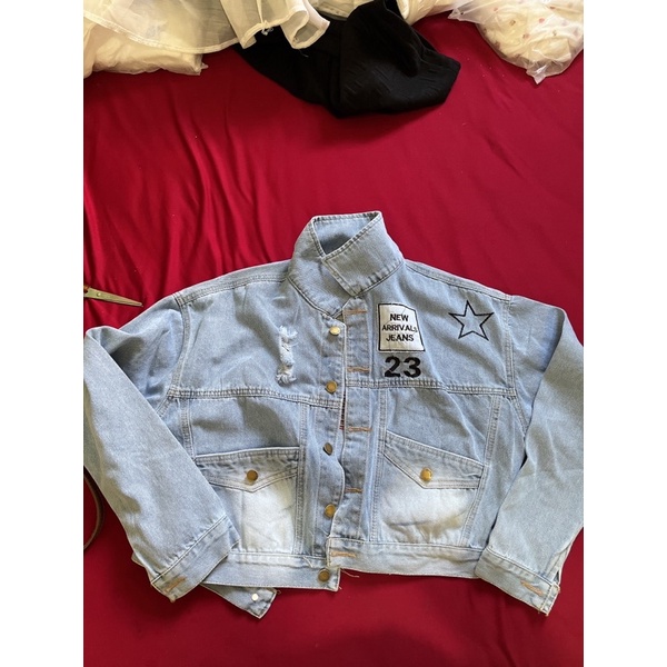 KHoát jean crop hot
