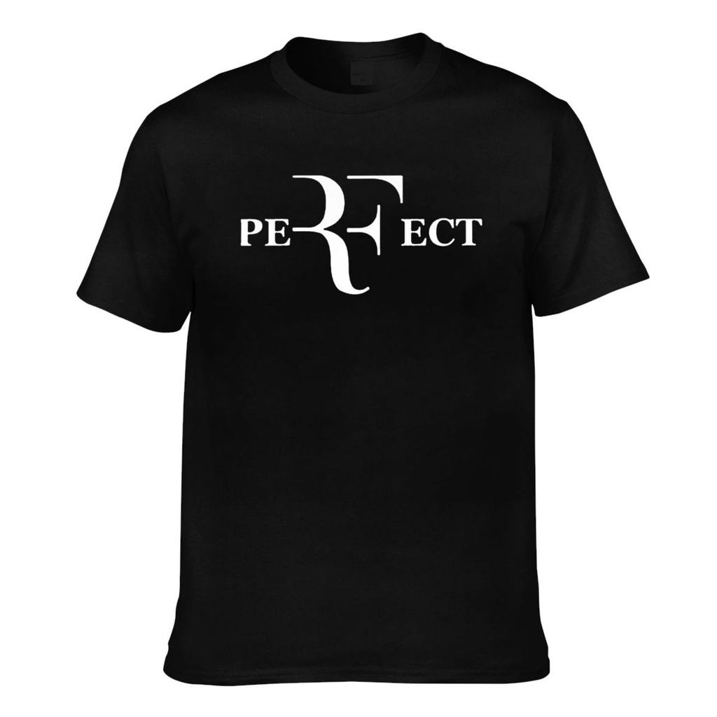 Áo thun Cotton nam Rf Perfect Letters Design Roger Federer