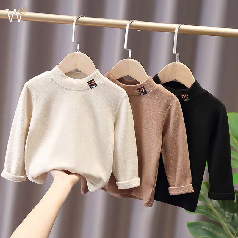 Áo thun tay dài phong cách Hàn Quốc thời trang thu đông đáng yêu cho bé trai