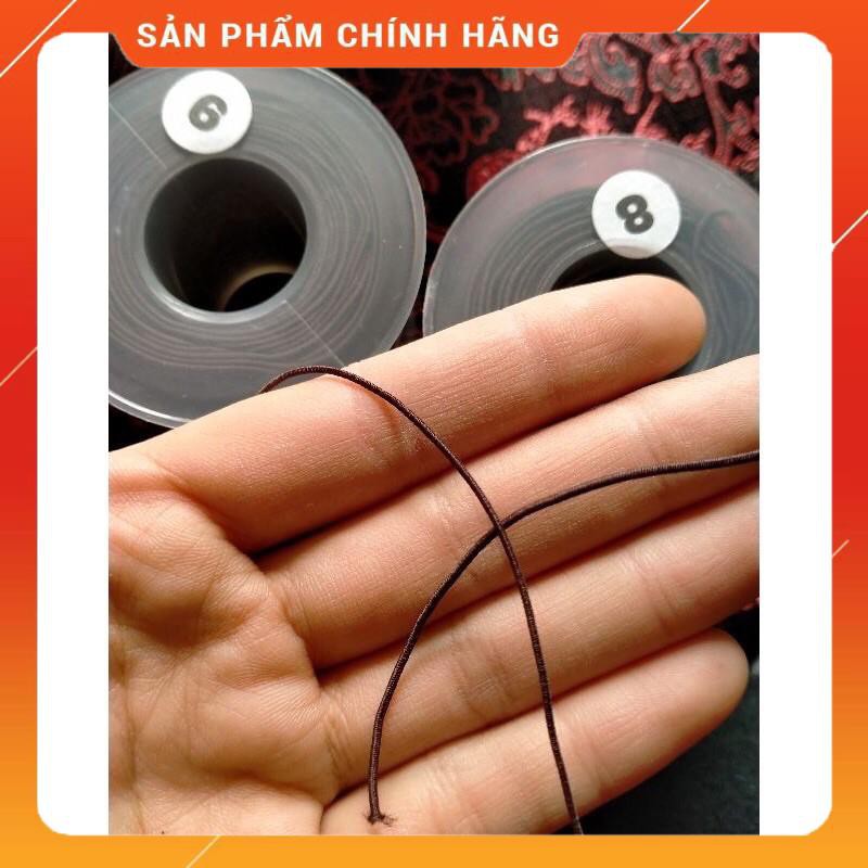 COMBO 10M dây xỏ chuỗi co giãn size 0.6mm