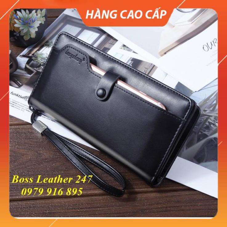 Ví Nam Cầm Tay 💖 FREESHIP 💖 Ví Dài Nam Cầm Tay Có Khóa Cao Cấp, Đựng Được Điện Thoại - Chất Liệu Da PU Cao Cấp | BigBuy360 - bigbuy360.vn