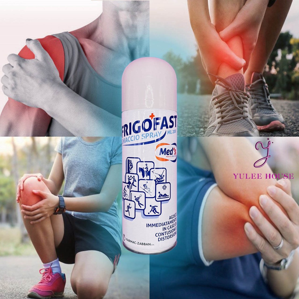 CHAI XỊT FRIGO FAST GIẢM ĐAU DO CHẤN THƯƠNG, BONG GÂN, SƯNG TẤY KHI CHƠI THỂ THAO 200ML