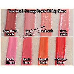 [SALE 50%] Son Bóng Dưỡng Môi Too Faced Sweet Peach Creamy Peach Oil Lip Gloss - Pure Peach [SeeMe Beauty]