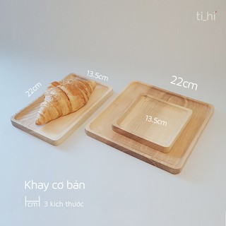 [Sồi nga - có sẵn] Khay gỗ decor nhiều kích thước