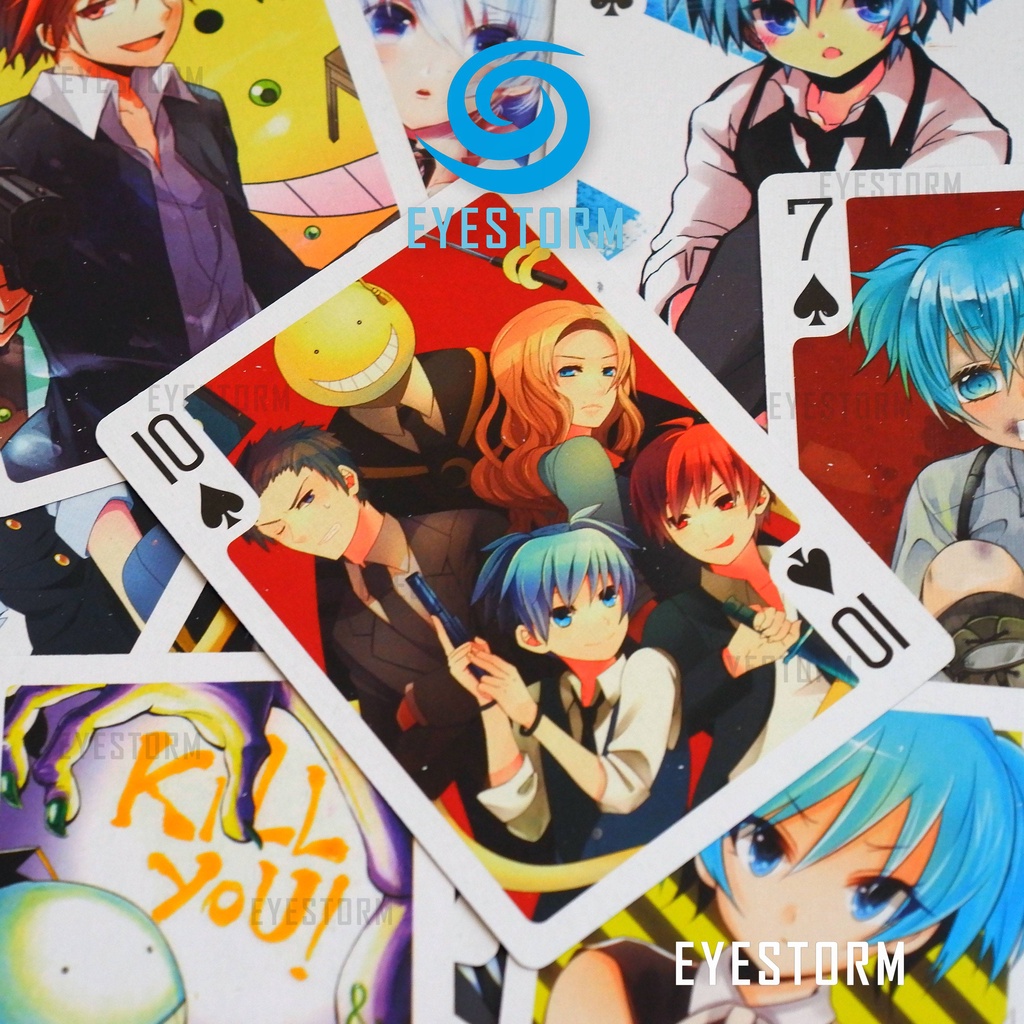 Bài tây anime Lớp học ám sát, Assassination Classroom, Ansatsu Kyoshitsu [ KHÔNG HỘP ] - tú lơ khơ, manga Poker Z - 54 l