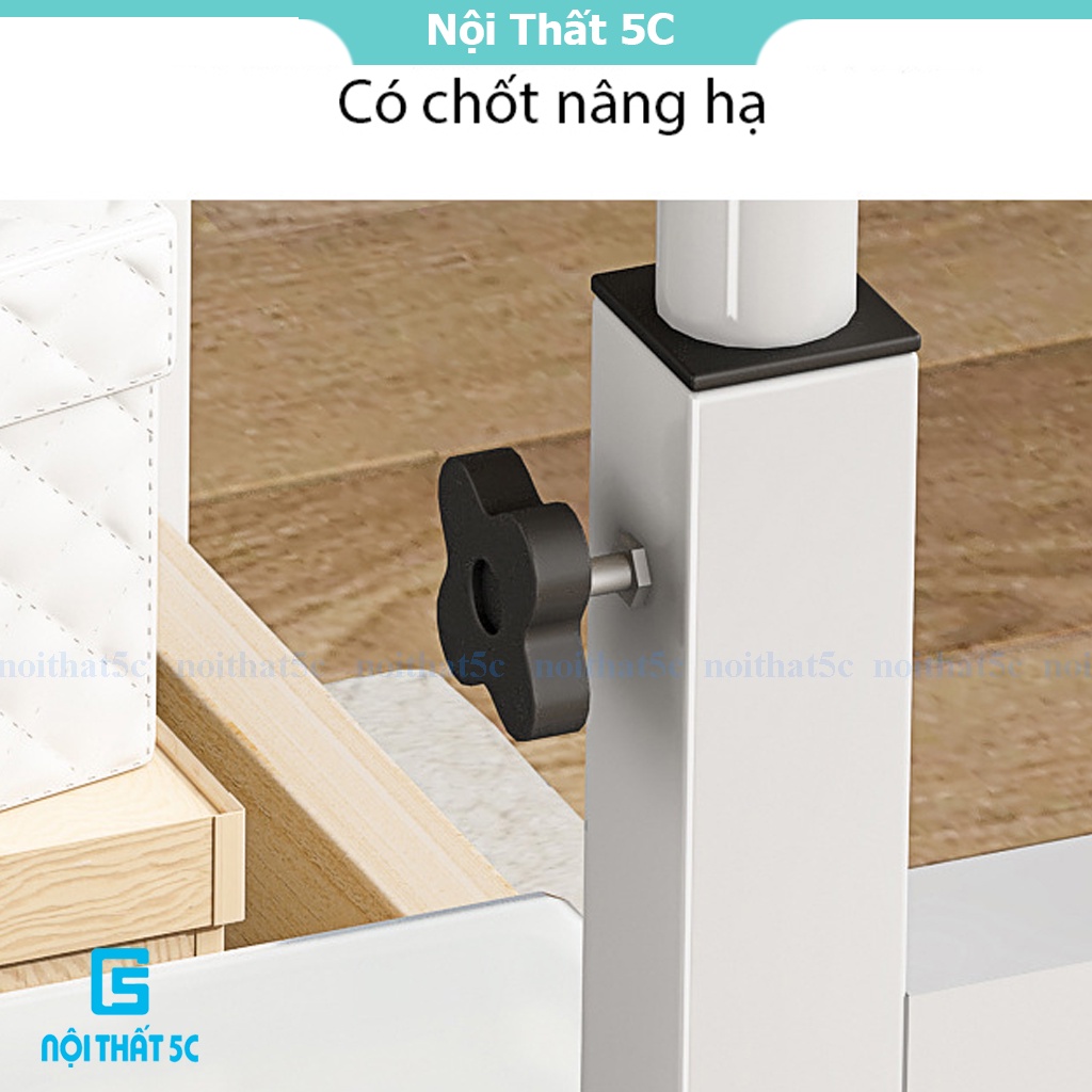 Bàn học tập thông minh cho mọi lứa tuổi có thể điều chỉnh độ cao, bàn làm việc tích hợp ngăn bàn và bánh xe