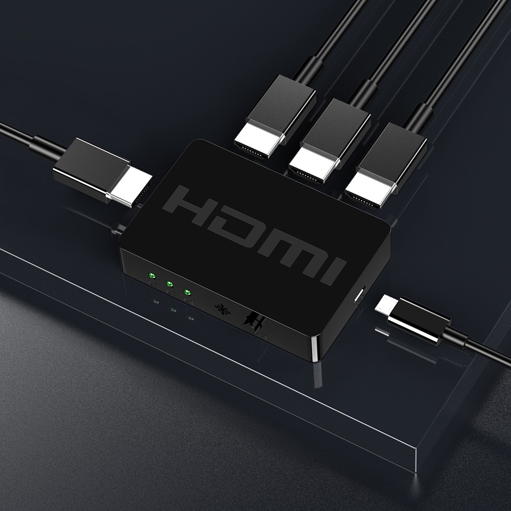 Bộ Chia Hdmi 3x1 Hdmi Hw-Hd301M 1080p Kèm Điều Khiển Từ Xa