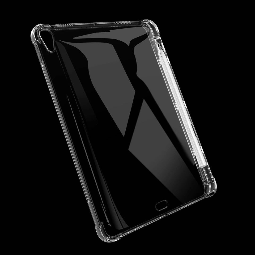 Ốp Lưng Nhựa Mềm Chống Sốc Cho Apple Ipad Air 4 2020 10.9 Inch Và Giá Đỡ Bút Cảm Ứng Trong Suốt