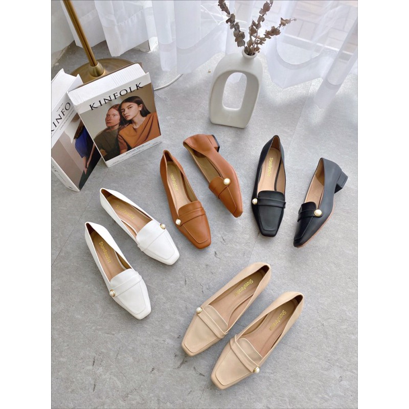 [ ẢNH TỰ CHỤP ]- Giày búp bê nữ oxford thời trang da cao cấp kiểu dáng trendy 2021 | BigBuy360 - bigbuy360.vn