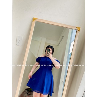 ĐẦM VOAN CỔ YẾM TRỄ VAI [ TNT SHOP BIGSIZE 60KG- 90KG ]
