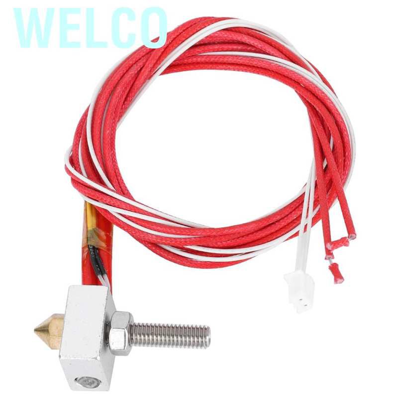 Bộ 10 Đầu Phun 0.4mm Mk8 + 10 Ống 30mm Cho Máy In 3d