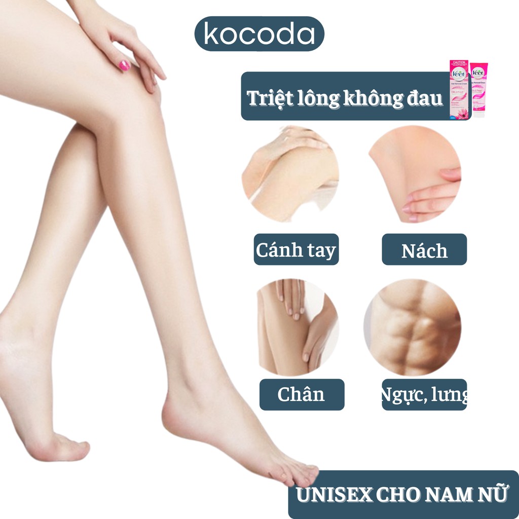 Kem Tẩy Lông Veet Pháp 100ml Silk Fresh Chính Hãng - KOCODA