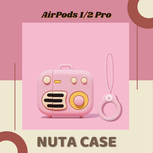 Vỏ bảo vệ tai nghe bluetooth Airpods 2/pro bằng Sillicone dẻo, ốp Case cute