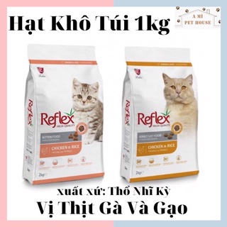 Hạt khô REFLEX cho Mèo Con và Mèo Lớn vị thịt gà và gạo - Thức ăn cho mèo con TÚI 1KG