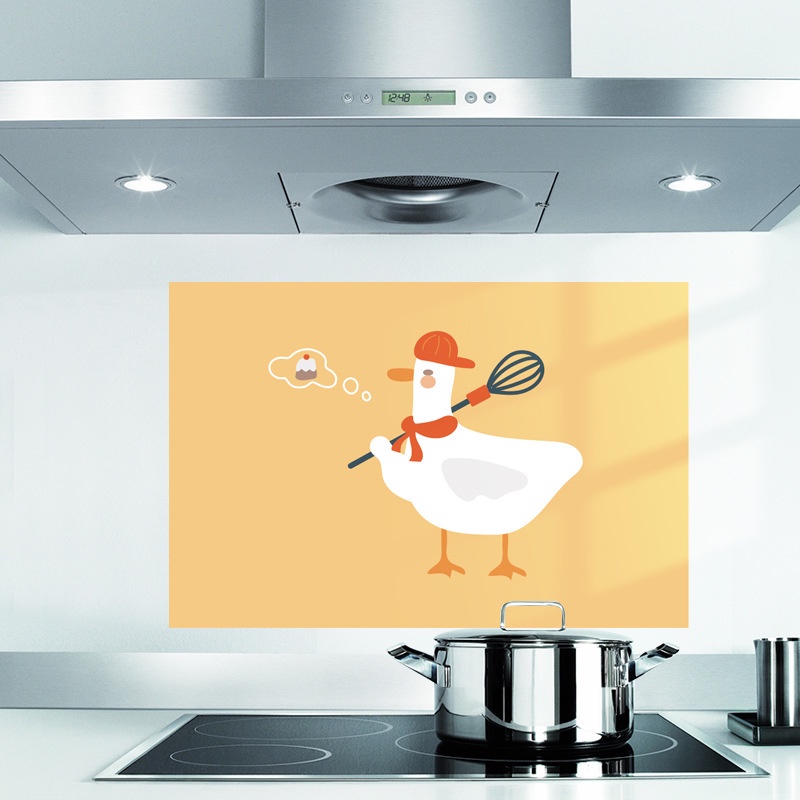 Hình dán tường trang trí nhà bếp kích thước 45x75cm tiện dụng