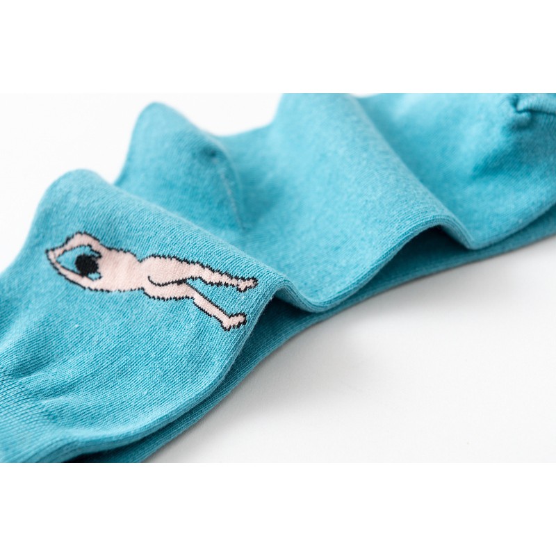 Vớ Cotton Thoáng Khí In Họa Tiết Hoạt Hình Phong Cách Hipster Dành Cho Nữ