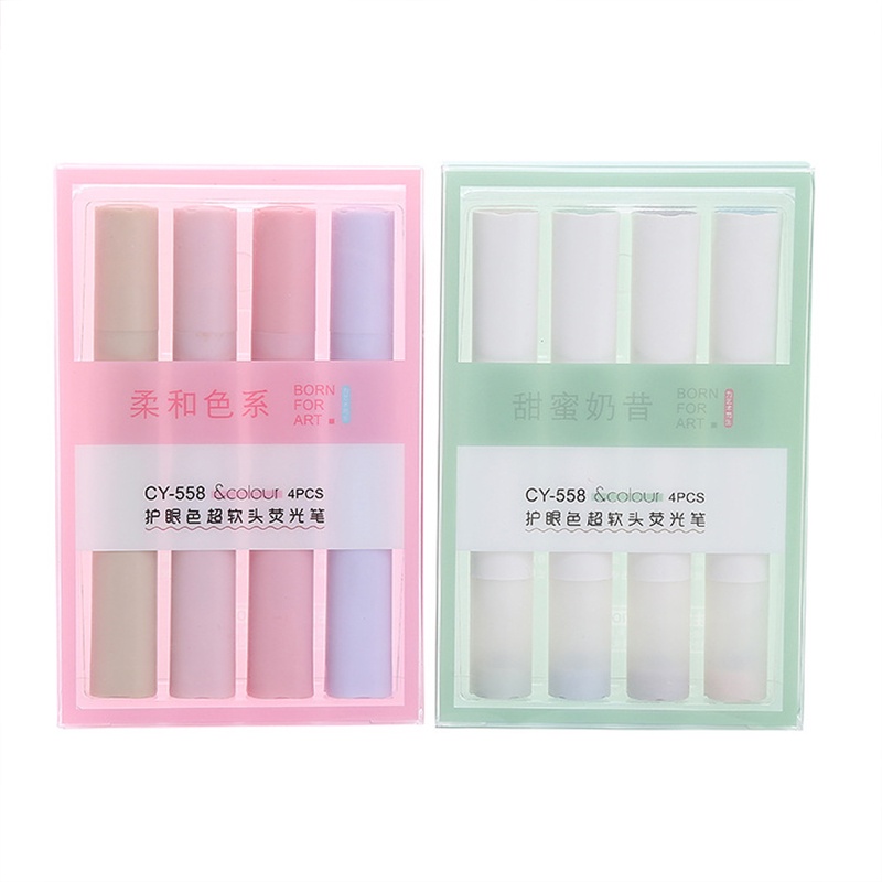 Set 4 Bút Dạ Quang Mini Dễ Thương