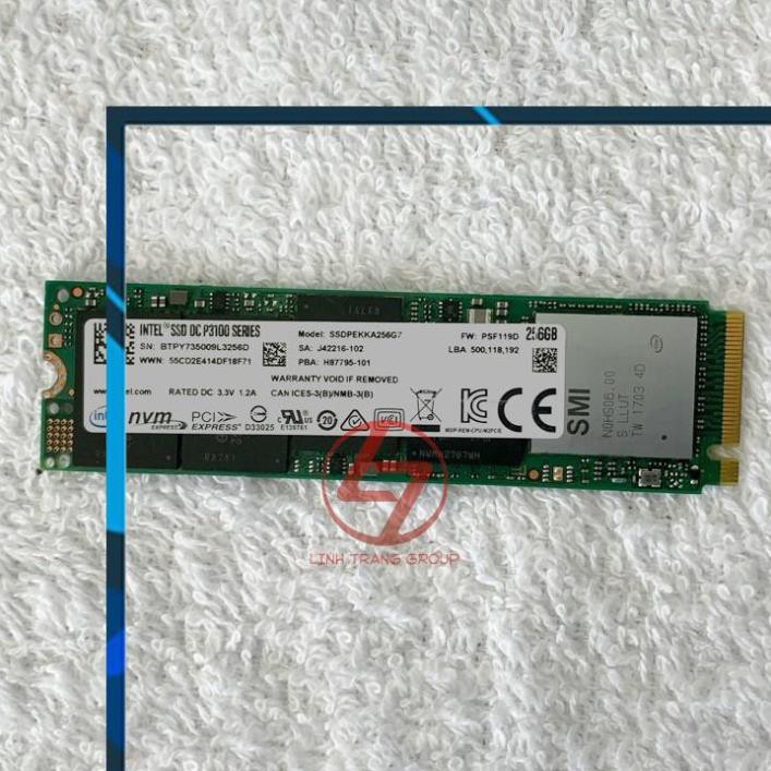 Ổ cứng SSD M.2 PCIe NVMe Intel DC P3100 256GB - bảo hành 3 năm SD26