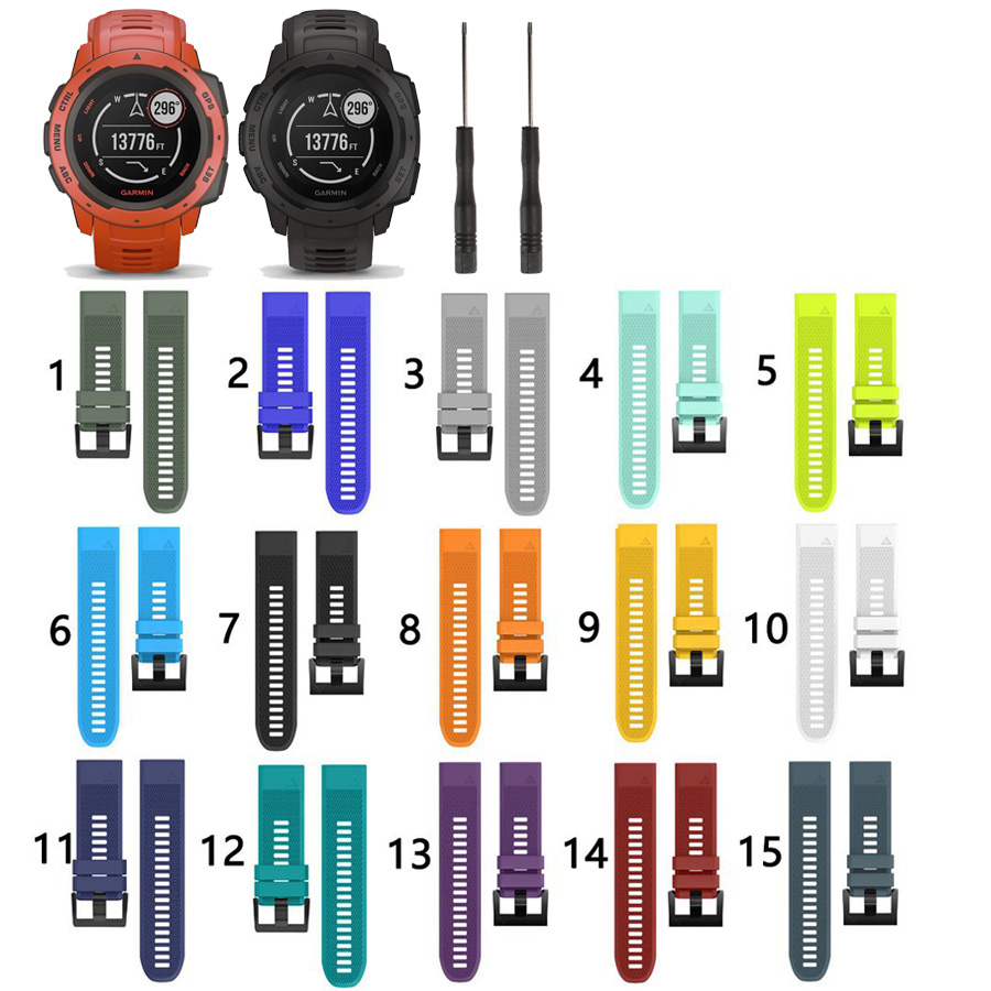 GARMIN Dây Đeo Silicon Thay Thế Cho Đồng Hồ Thông Minh Garmin Instinct