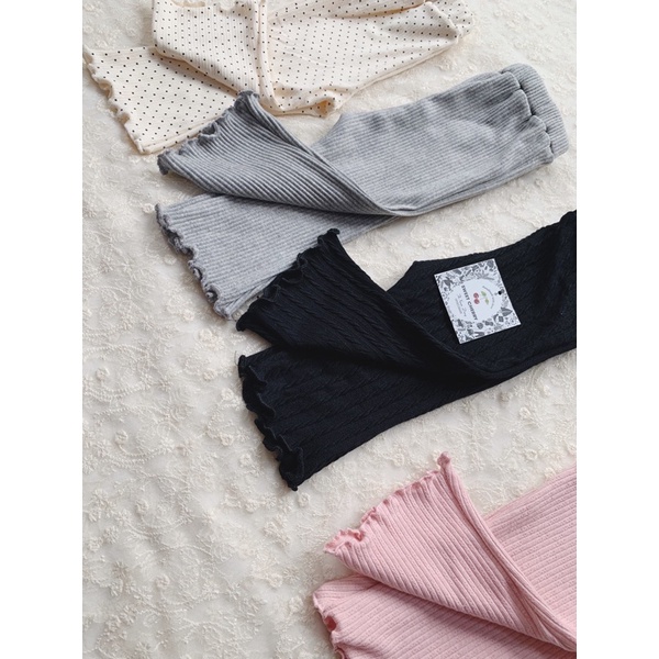 Quần ống loe bèo cho bé vải thun tăm Hàn quốc co dãn mặc hè thu SWEET CHERRY