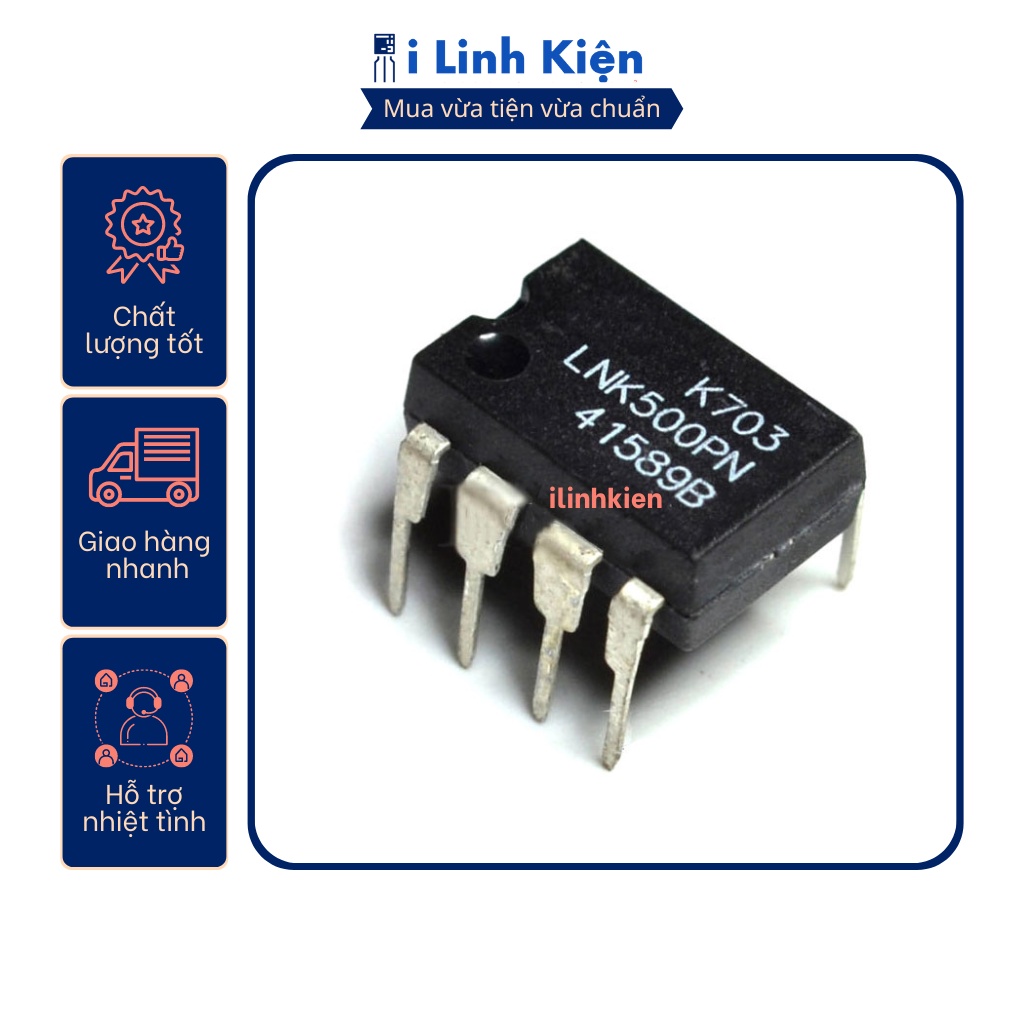 Ic nguồn LNK500PN DIP-7 chất lượng tốt