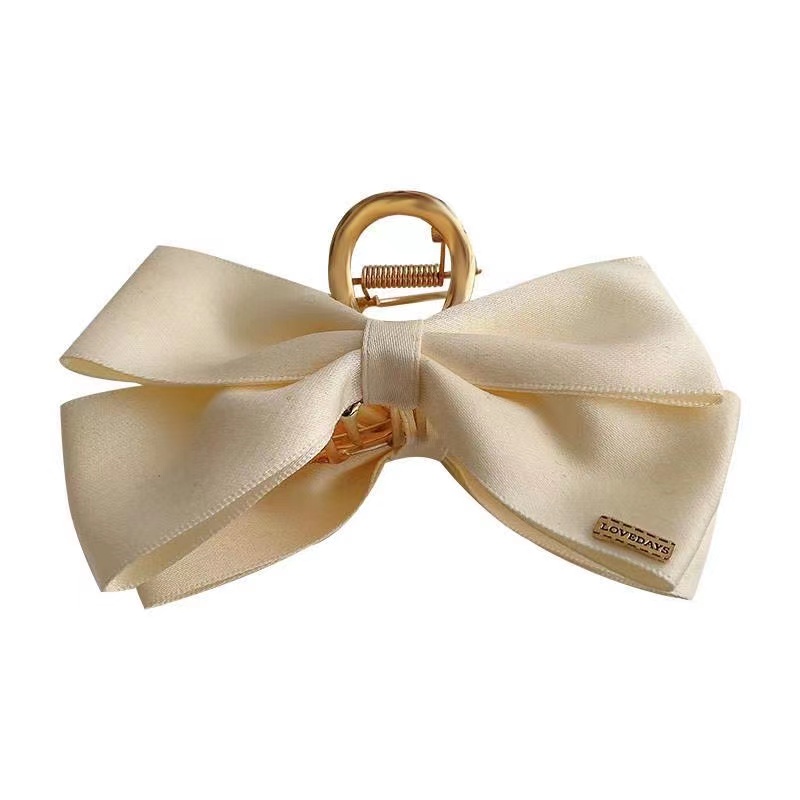 iF YOU Kẹp Tóc Hình Nơ Bằng Kim Loại Phong Cách Vintage Thanh Lịch Cho Nữ