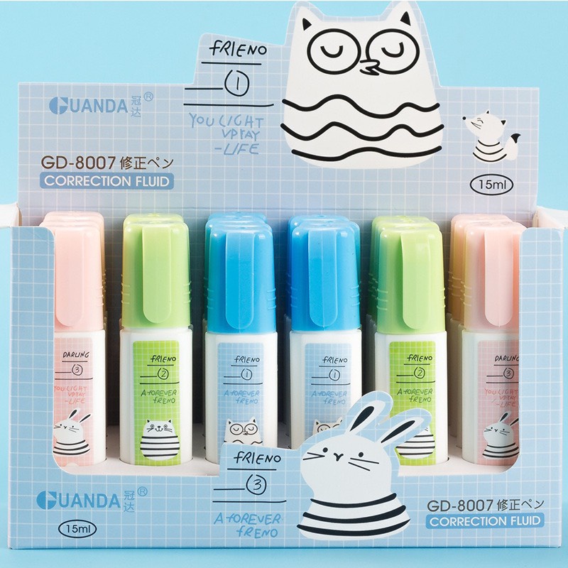 Bút xóa nước cute, bút xóa nước nhiều mẫu dễ thương