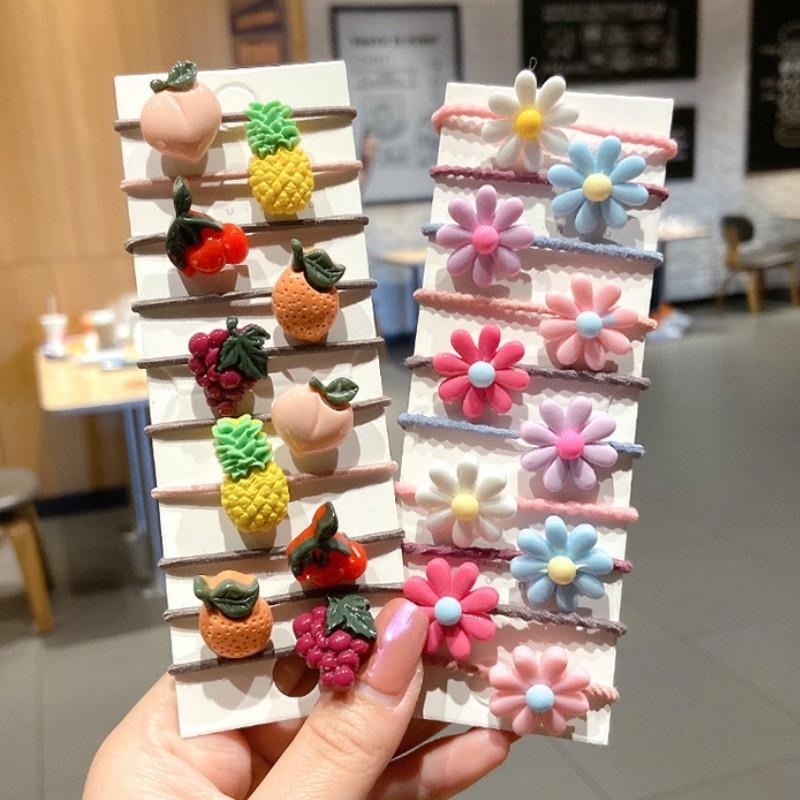 Dây Buộc Tóc Cao Su Họa Tiết Hoạt Hình Dễ Thương Cho Bé