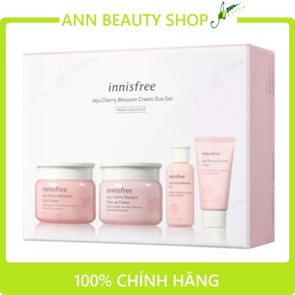 Bộ Sản Phẩm Innisfree Jeju Cherry Blossom Cream Duo Set (CÓ TÁCH LẺ)