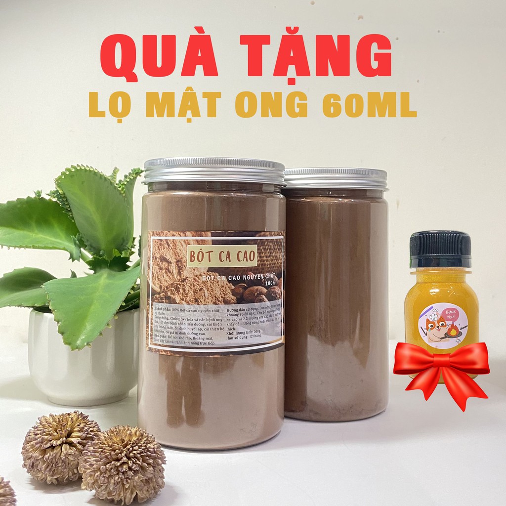 [Tặng lọ mật ong 60ml] Bột cacao nguyên chất