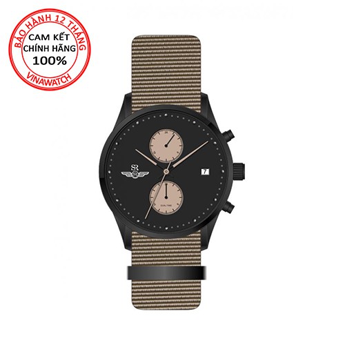 Đồng hồ Nam Sunrise dây vải (Dây nato) pin (Quartz) SG5881.1602