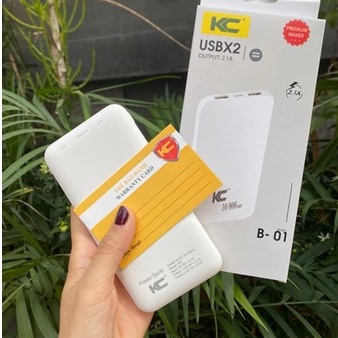 PIN SẠC DỰ PHÒNG KC B_01 (10.000MAH) SẠC NHANH 2.4A - HÀNG CHÍNH HÃNG - BH 12 THÁNG