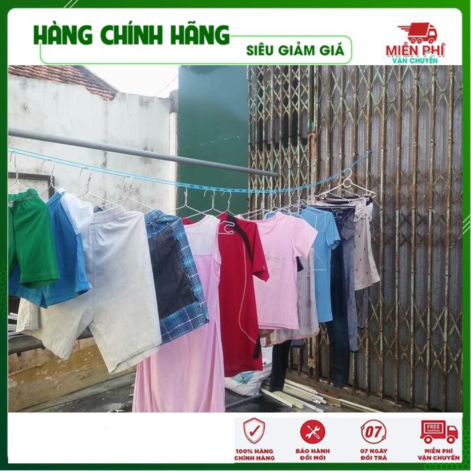 💝FREESHIP - HÀNG CHUẨN💝 Dây phơi đồ 5m chống xô lệch|Dây phơi quần áo có móc gài Thông Minh - Đồ Gia Dụng Thông Minh