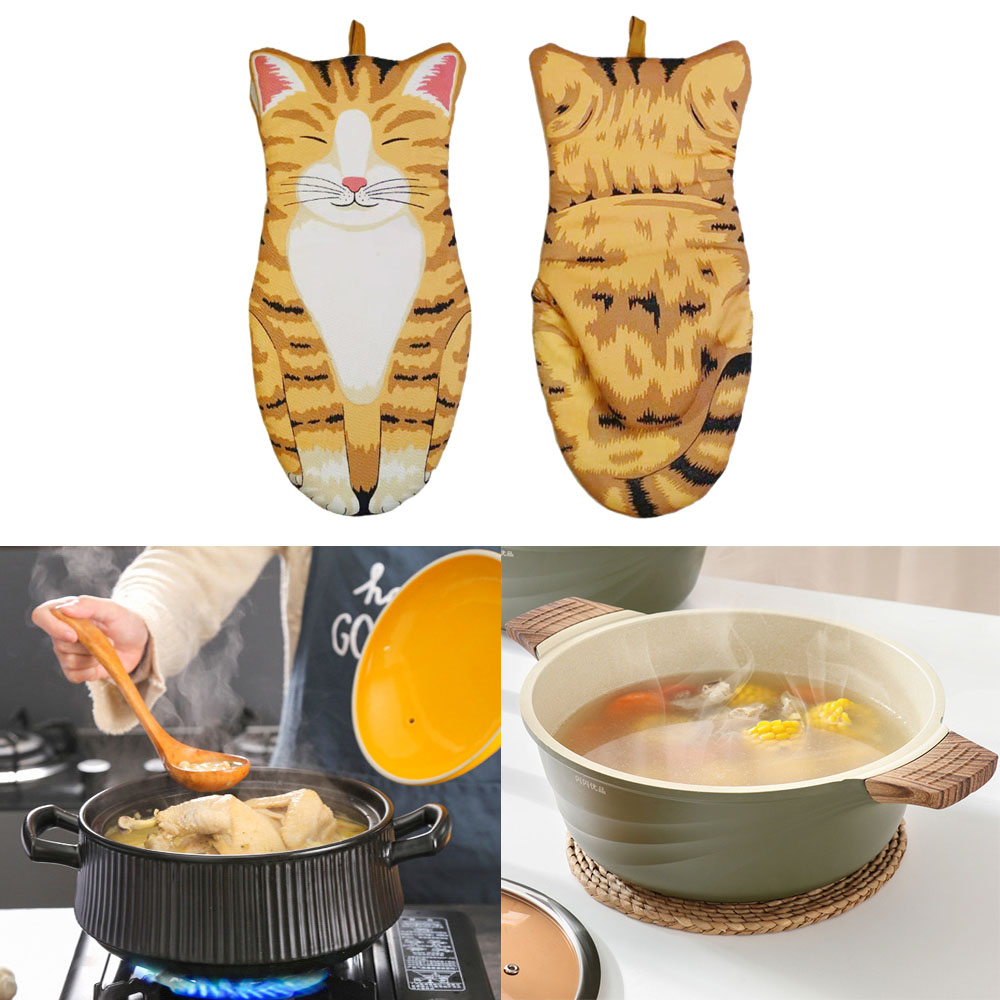 Găng Tay Cách Nhiệt Chống Trượt Tiện Dụng Cho Lò Vi Sóng