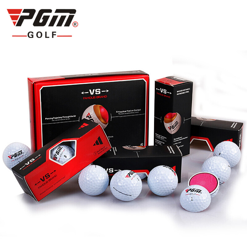 [Chính hãng] Q017 Bóng Chơi Golf Lõi Kép - PGM 3 Layers Golf Ball Set