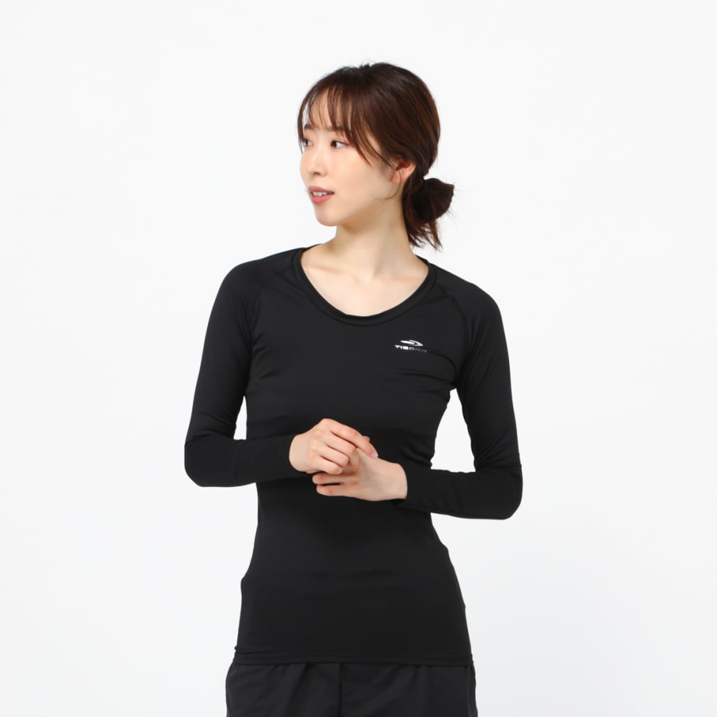 Áo tay dài nữ combat - chạy bộ, chơi golf, yoga, gym, fitness, bơi - Tigora Japan chính hãng 100%. Chống UV>90%