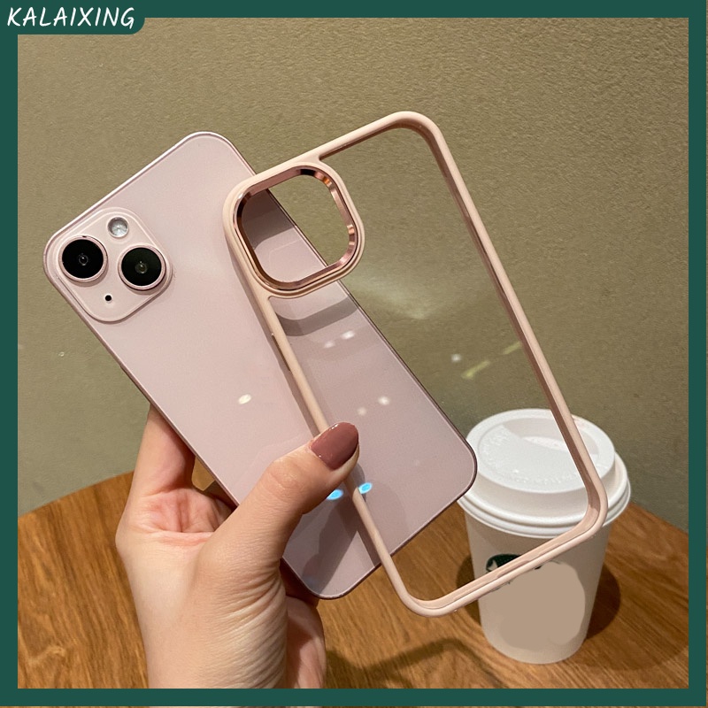 Ốp Điện Thoại Trong Suốt Khung Kim Loại Cho iPhone 13 ProMax 12 Pro MAX 11 XS MAX