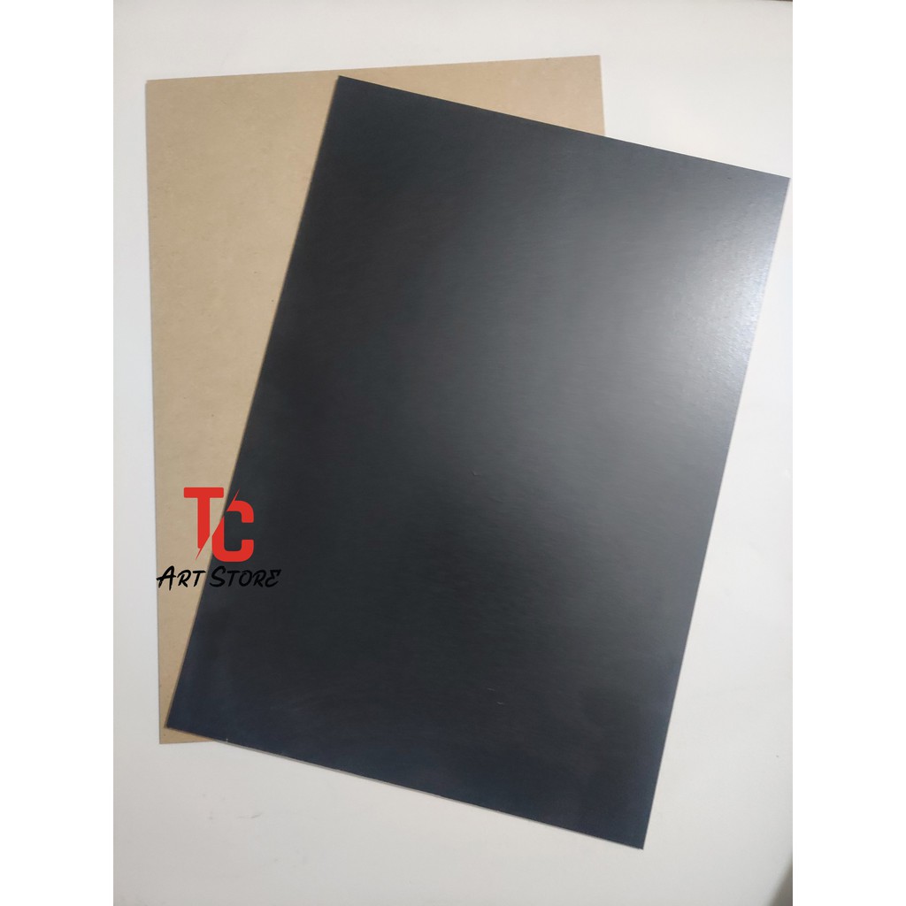 Bảng kê giấy vẽ A4, Bảng đen - Loại tốt dày 3mm