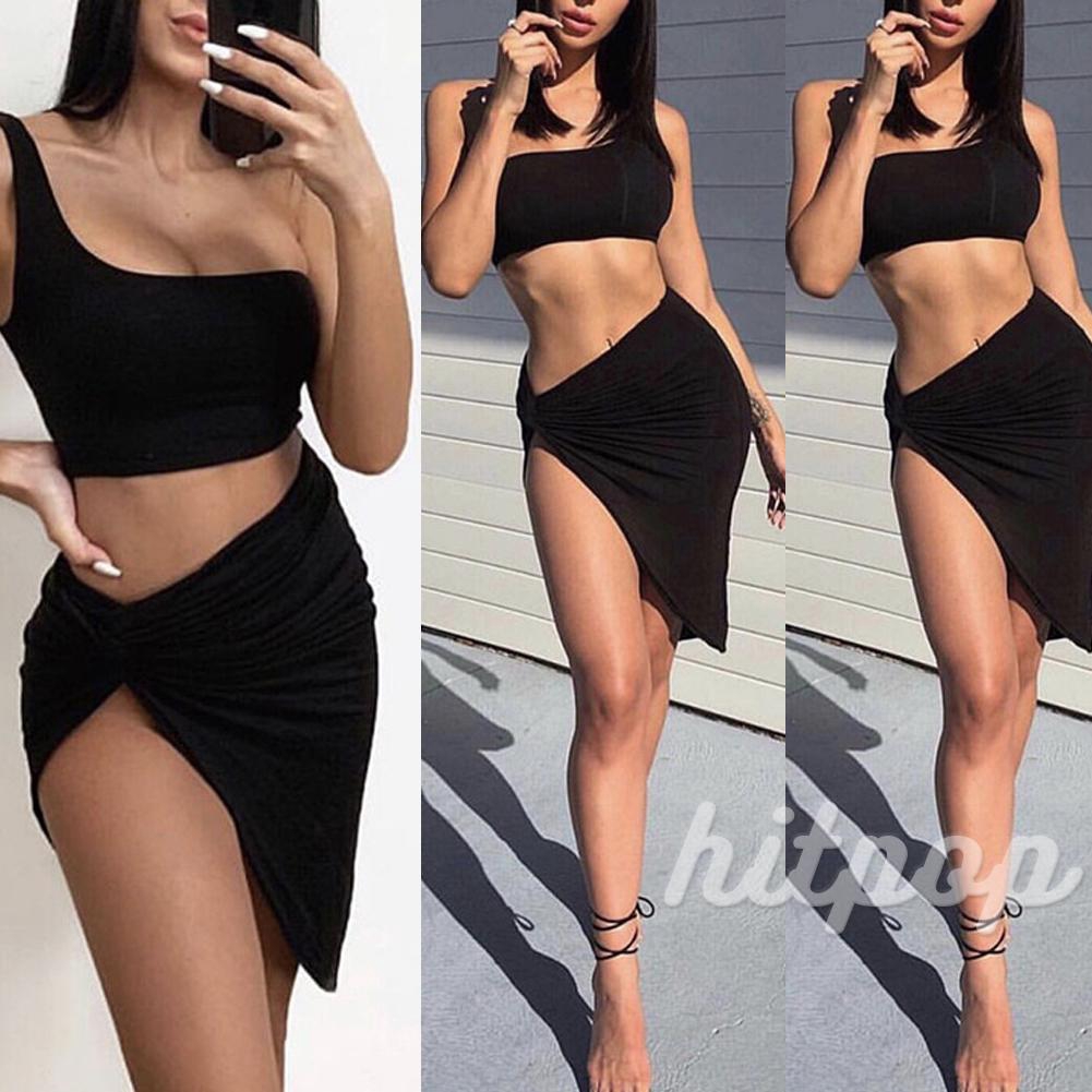 Set Áo 2 Dây Lửng + Chân Váy Bút Chì Thời Trang Nữ Tính | BigBuy360 - bigbuy360.vn